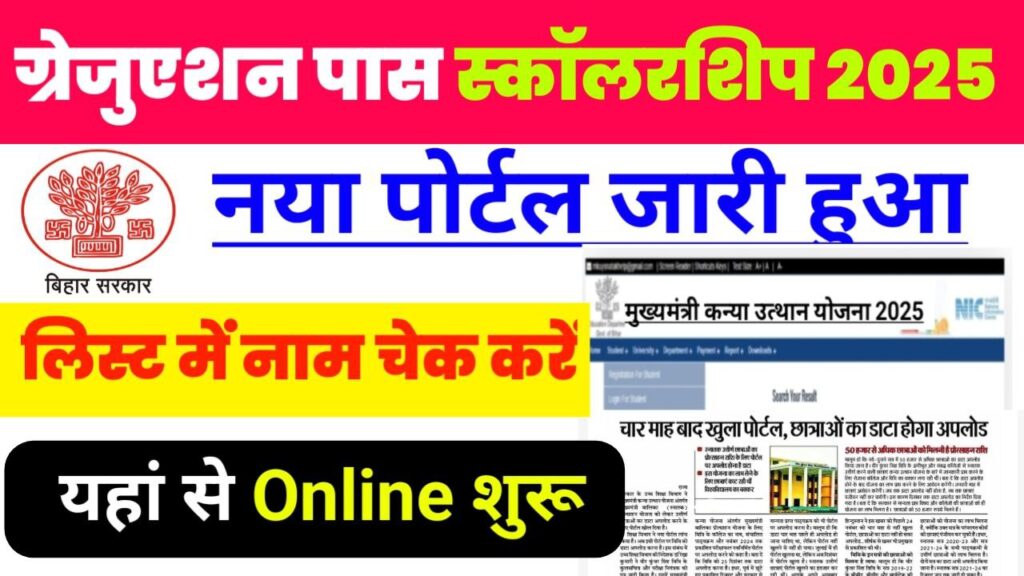 Graduation Scholarship 2025 New Portal Online Apply Start
